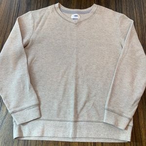 Old Navy Cream V-neck Sweater